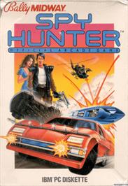 Box cover for Spy Hunter on the Apple II.