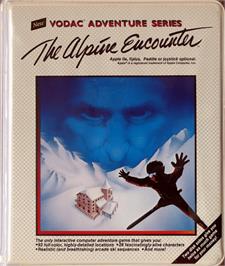 Box cover for The Alpine Encounter on the Apple II.