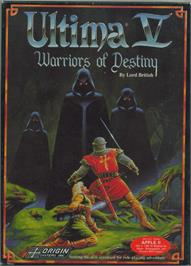 Box cover for Ultima V: Warriors of Destiny on the Apple II.