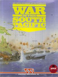 Box cover for War in the South Pacific on the Apple II.