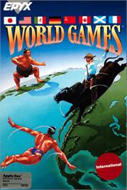 Box cover for World Games on the Apple II.