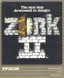 Box cover for Zork II: The Wizard of Frobozz on the Apple II.