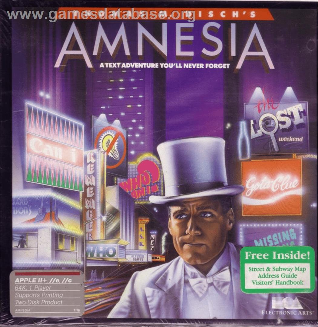 Amnesia - Apple II - Artwork - Box