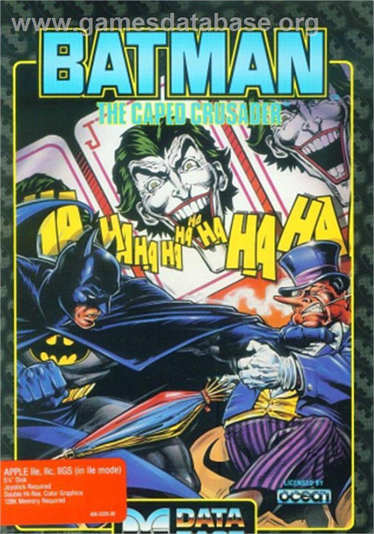 Batman: The Caped Crusader - Apple II - Artwork - Box