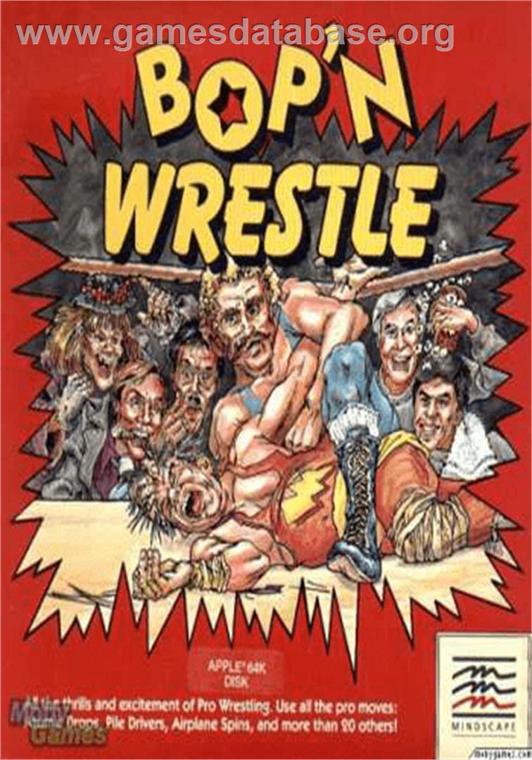 Bop 'n Wrestle - Apple II - Artwork - Box