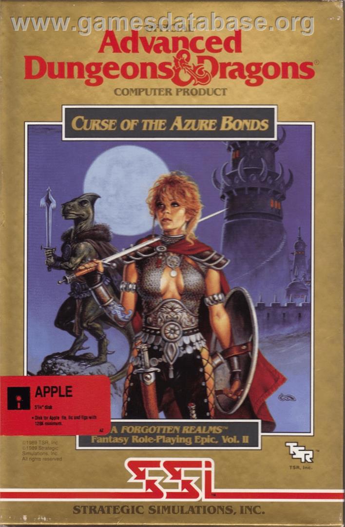 Curse of the Azure Bonds - Apple II - Artwork - Box