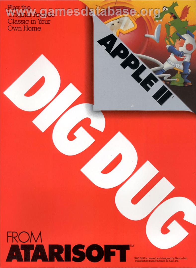 Dig Dug - Apple II - Artwork - Box