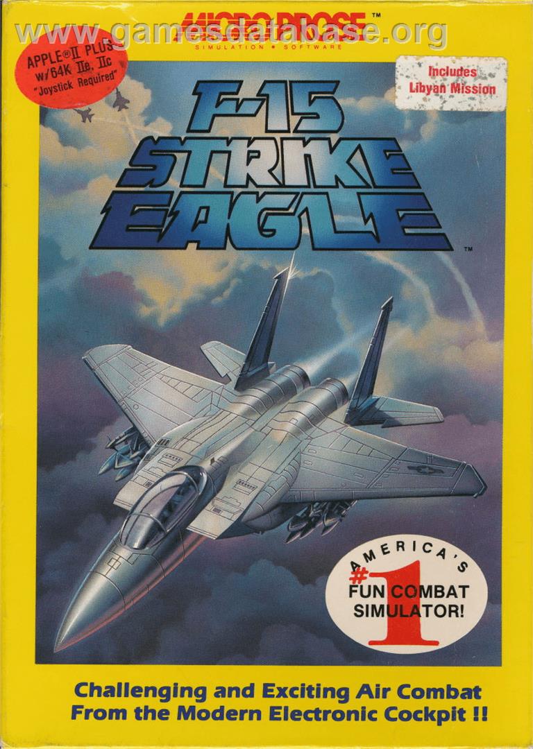 F-15 Strike Eagle - Apple II - Artwork - Box