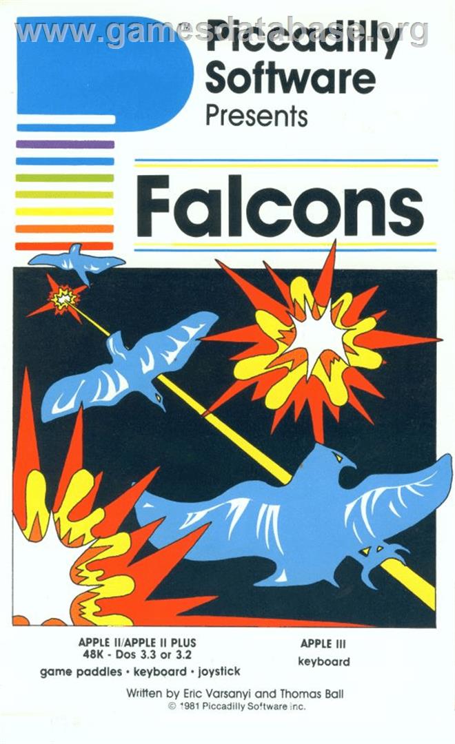 Falcons - Apple II - Artwork - Box