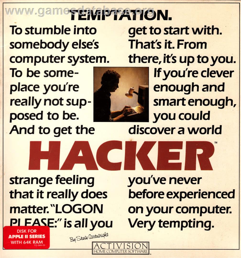 Hacker - Apple II - Artwork - Box