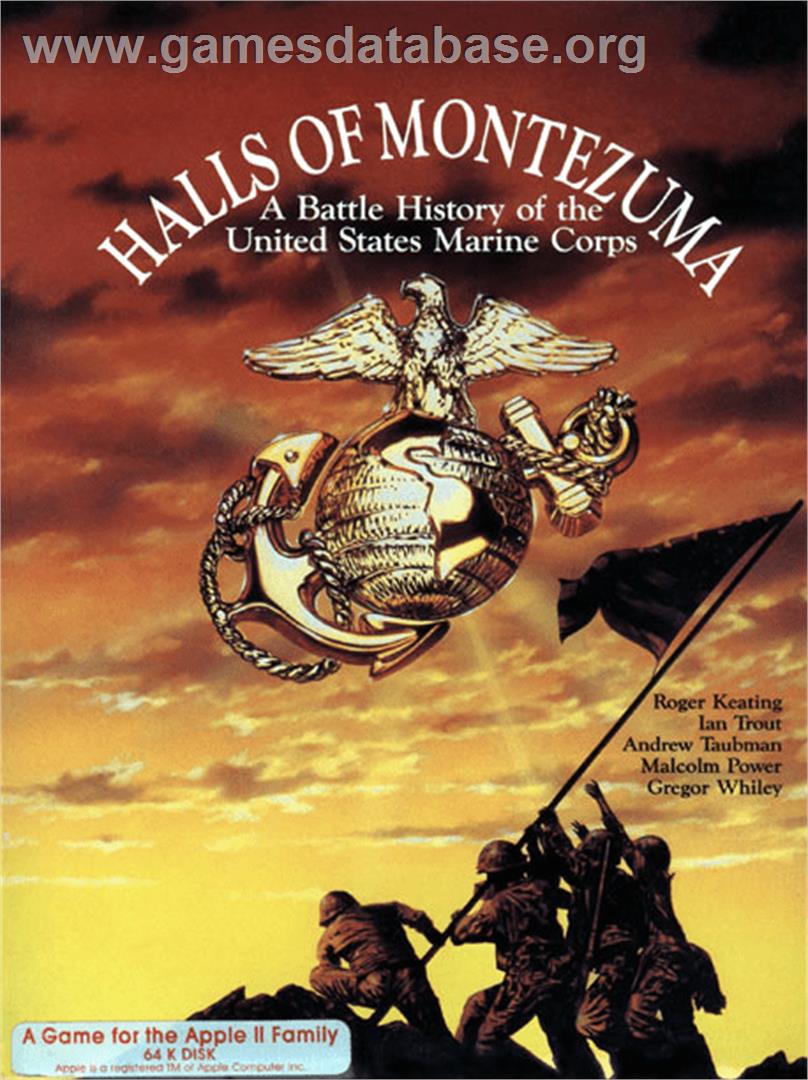 Halls of Montezuma: A Battle History of the United States Marine Corps - Apple II - Artwork - Box