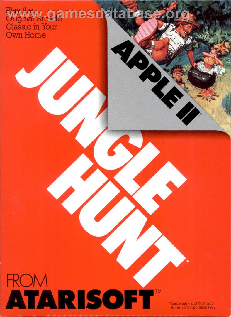 Jungle Hunt - Apple II - Artwork - Box