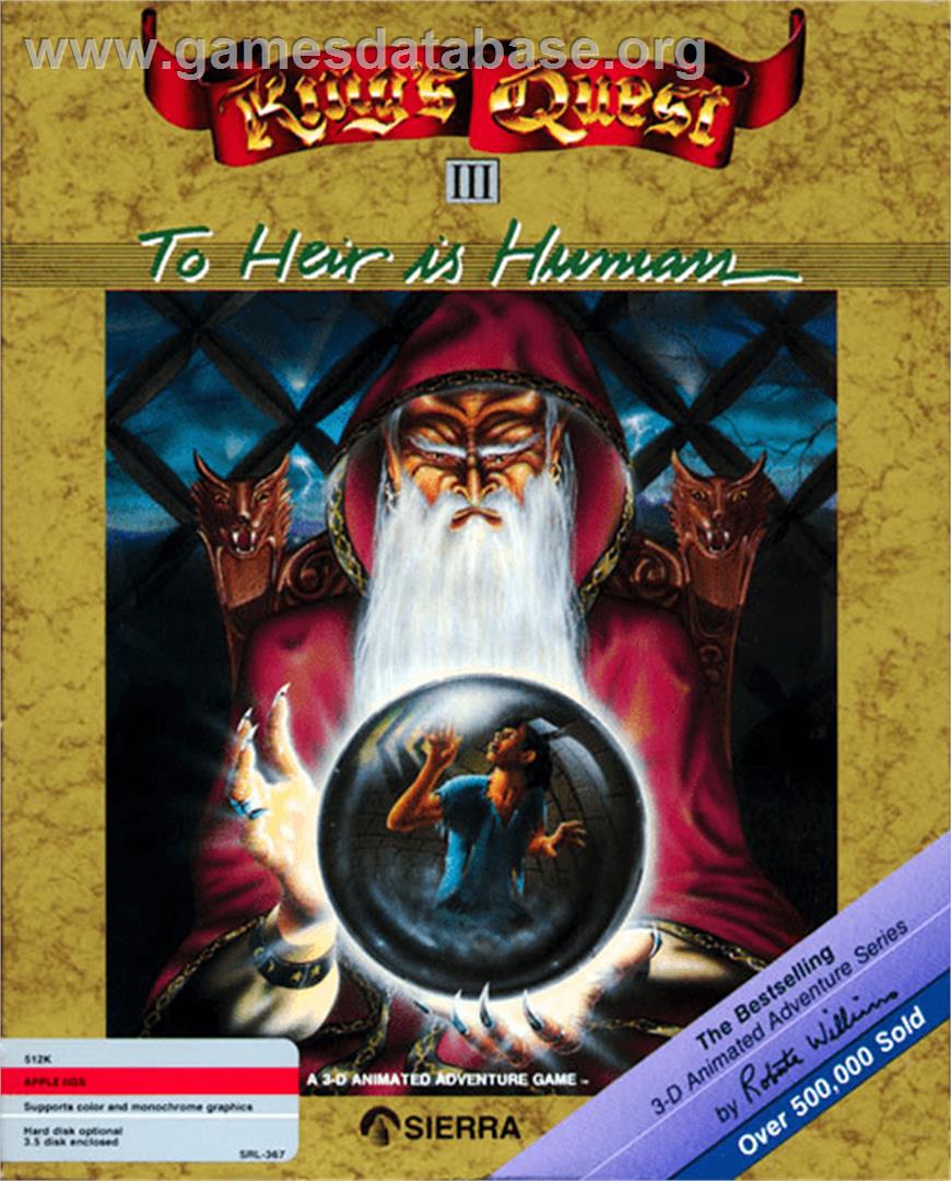 King's Quest III: To Heir is Human - Apple II - Artwork - Box