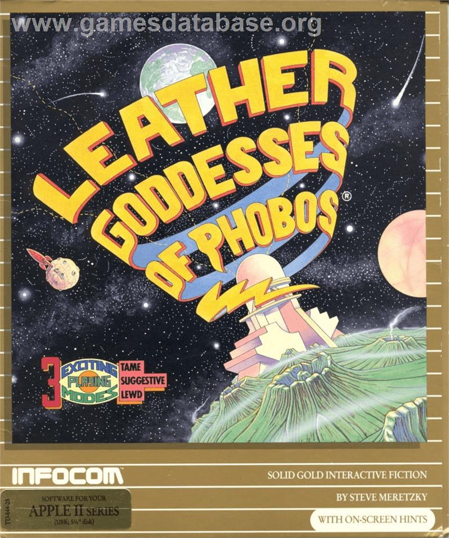 Leather Goddesses of Phobos - Apple II - Artwork - Box