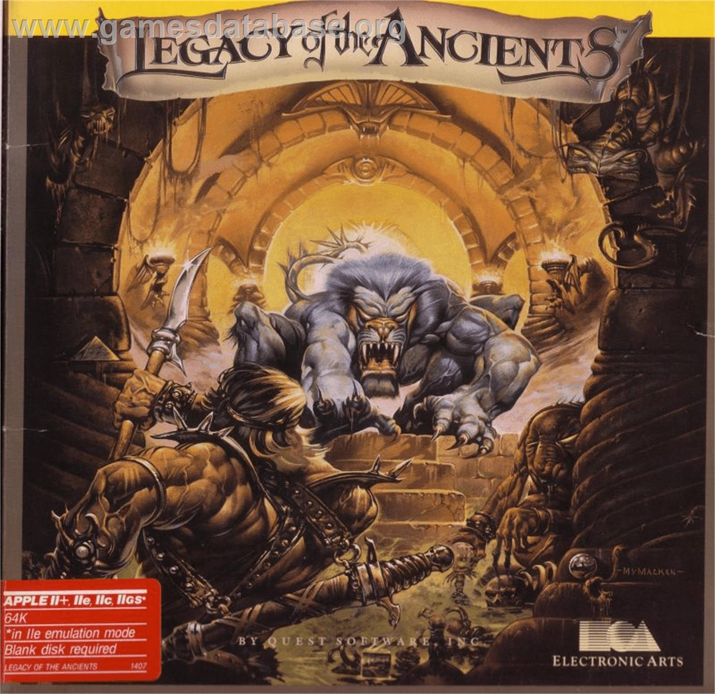 Legacy of the Ancients - Apple II - Artwork - Box