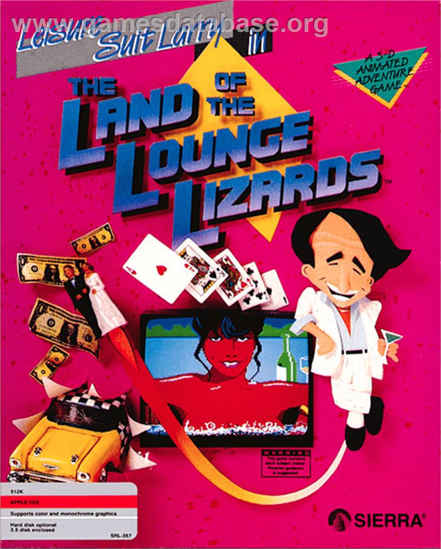 Leisure Suit Larry in the Land of the Lounge Lizards - Apple II - Artwork - Box