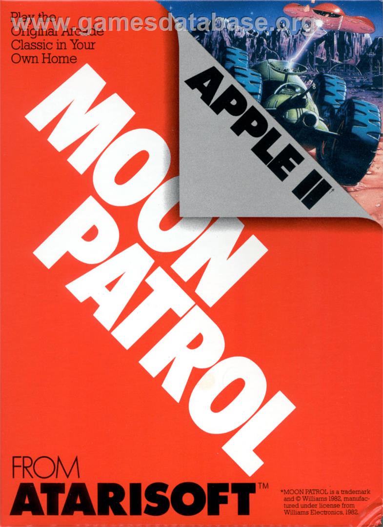 Moon Patrol - Apple II - Artwork - Box