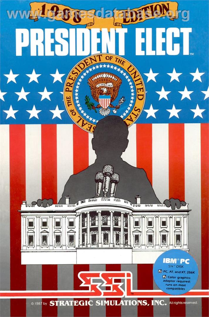 President Elect: 1988 Edition - Apple II - Artwork - Box