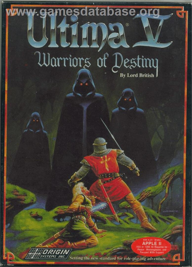 Ultima V: Warriors of Destiny - Apple II - Artwork - Box