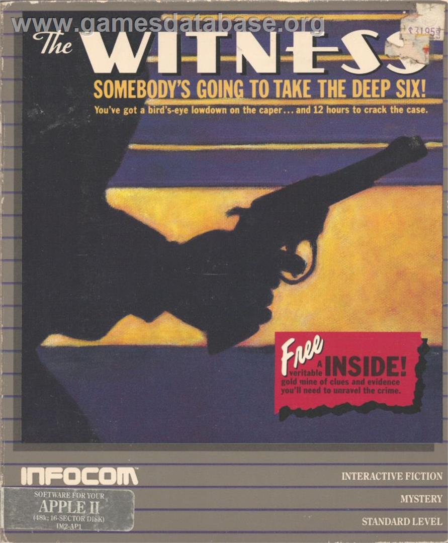 Witness - Apple II - Artwork - Box
