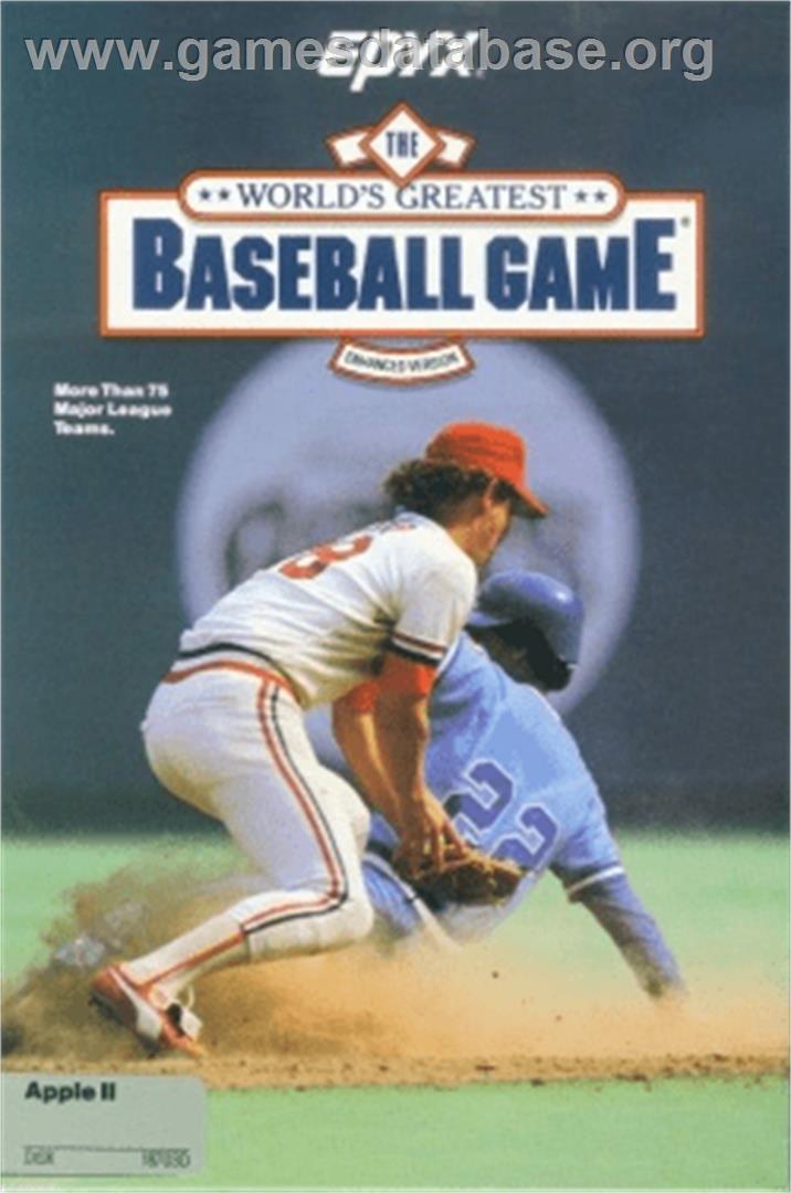 World's Greatest Baseball Game - Apple II - Artwork - Box