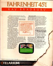 Box back cover for Fahrenheit 451 on the Apple II.