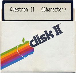 Artwork on the Disc for Questron 2 on the Apple II.