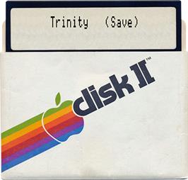Artwork on the Disc for Trinity on the Apple II.