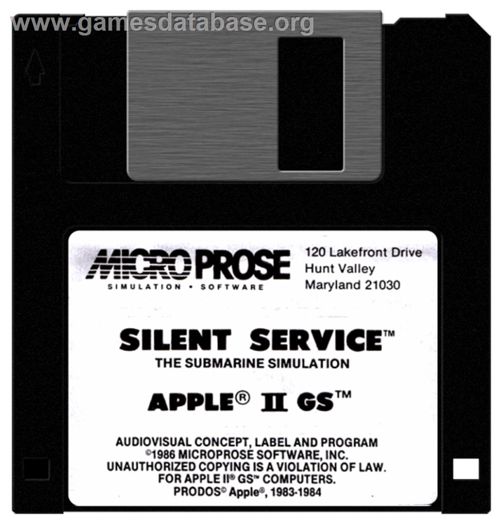 Silent Service - Apple II - Artwork - Disc