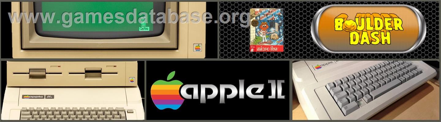 Boulder Dash - Apple II - Artwork - Marquee
