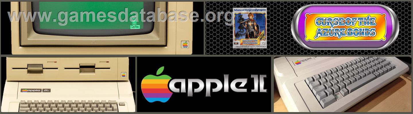 Curse of the Azure Bonds - Apple II - Artwork - Marquee