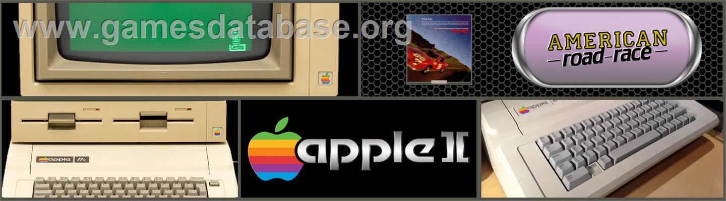 Great American Cross-Country Road Race - Apple II - Artwork - Marquee