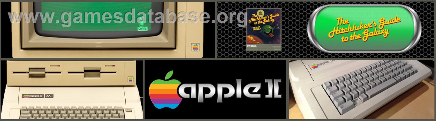 Hitch Hiker's Guide to the Galaxy - Apple II - Artwork - Marquee