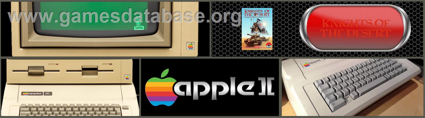 Knights of the Desert: The North African Campaign of 1941-1943 - Apple II - Artwork - Marquee