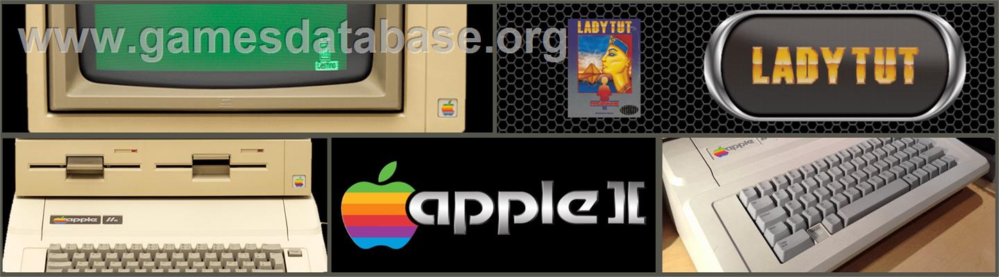 Lady Tut - Apple II - Artwork - Marquee