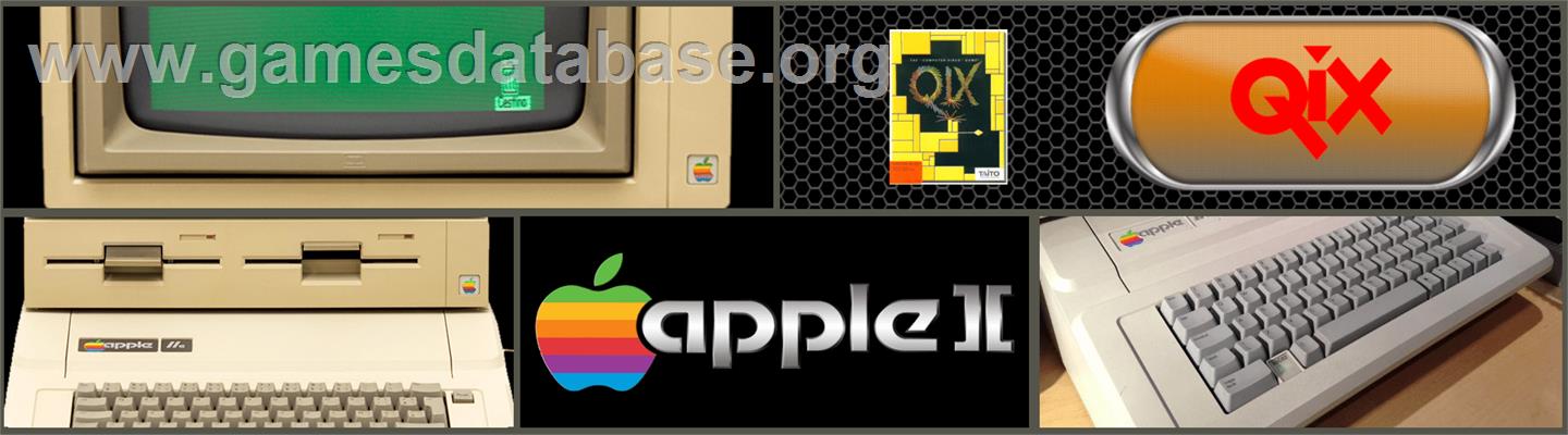 Qix - Apple II - Artwork - Marquee