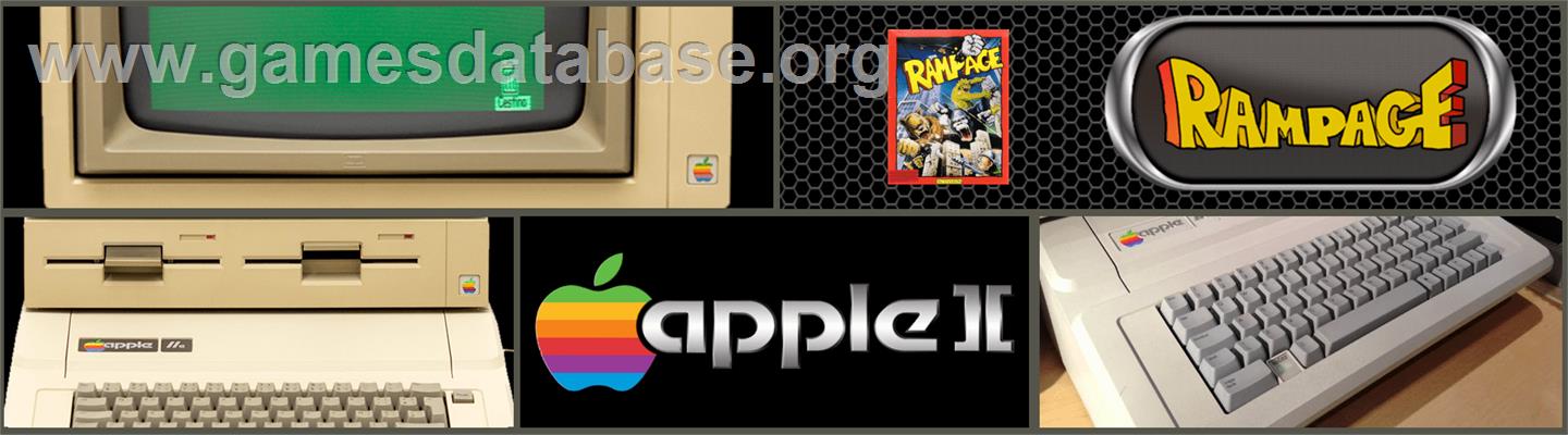 Rampage - Apple II - Artwork - Marquee