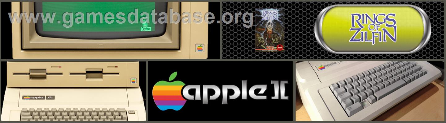 Rings of Zilfin - Apple II - Artwork - Marquee