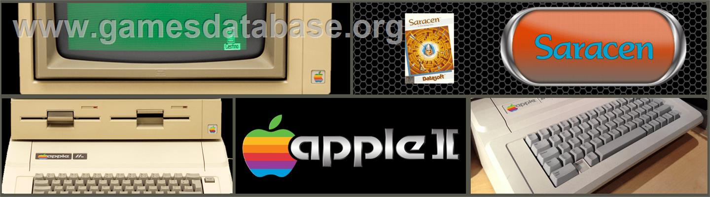 Saracen - Apple II - Artwork - Marquee