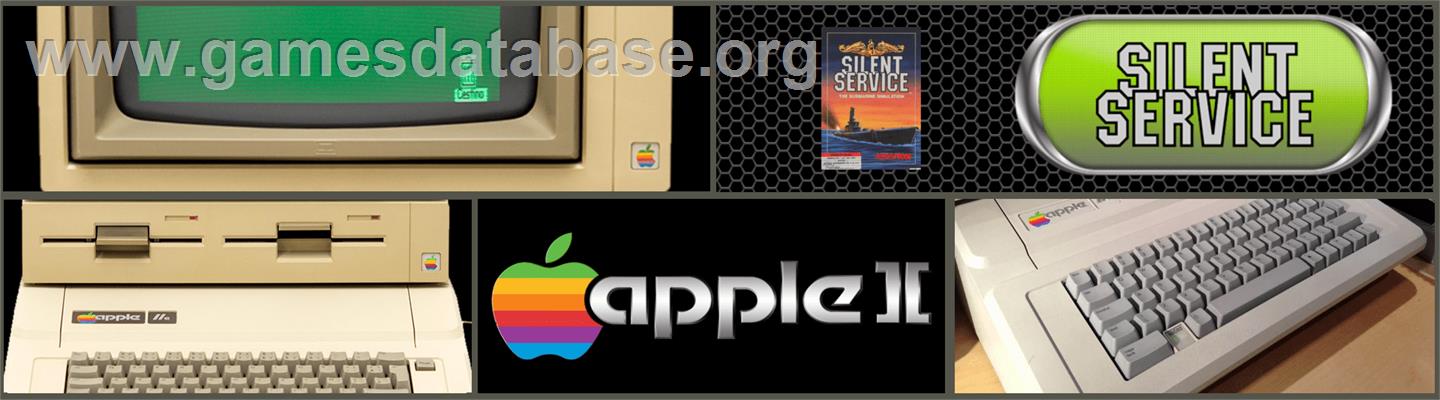Silent Service - Apple II - Artwork - Marquee