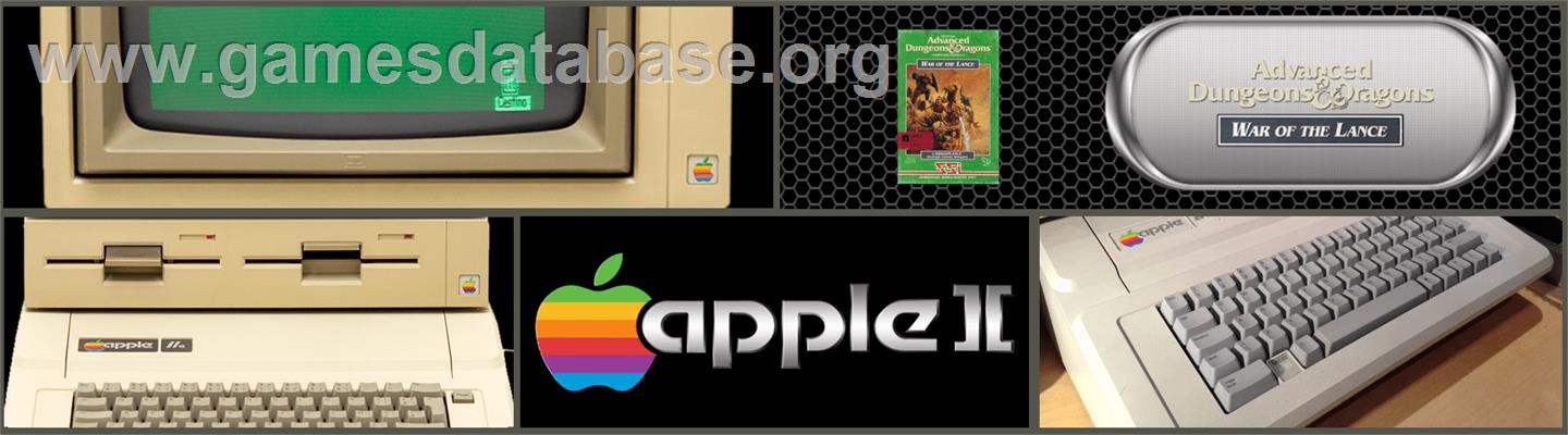 War of the Lance - Apple II - Artwork - Marquee
