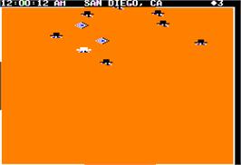 In game image of Agent USA on the Apple II.