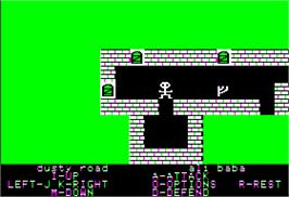 In game image of Ali Baba and the Forty Thieves on the Apple II.