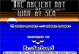 In game image of Ancient Art of War at Sea on the Apple II.