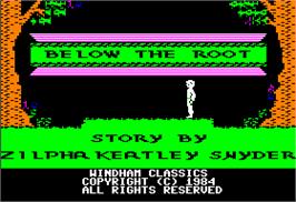 In game image of Below the Root on the Apple II.