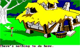 In game image of Black Cauldron on the Apple II.