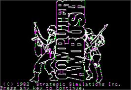In game image of Computer Ambush on the Apple II.