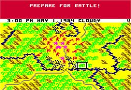 In game image of Conflict in Vietnam on the Apple II.