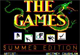 In game image of Games: Summer Edition on the Apple II.