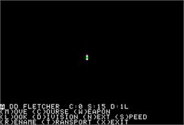 In game image of Gunship on the Apple II.